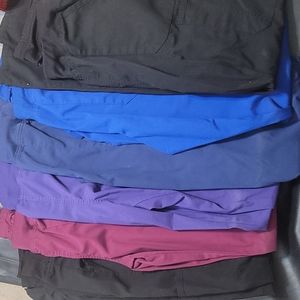 Womens yoga waist scrub pants bundle